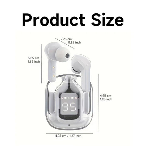 Bluetooth 5.3 Over-ear Headphones, Air31 True Wireless Stereo Hi-fi Sound Headphones, Nirkabel Headphones LED